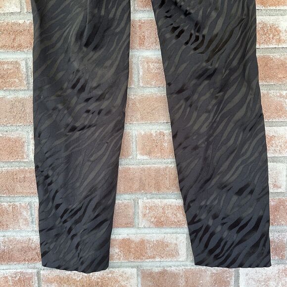 Rag & Bone Simone Pants Zebra Print Jacquard Black Size 4 - Picture 7 of 11